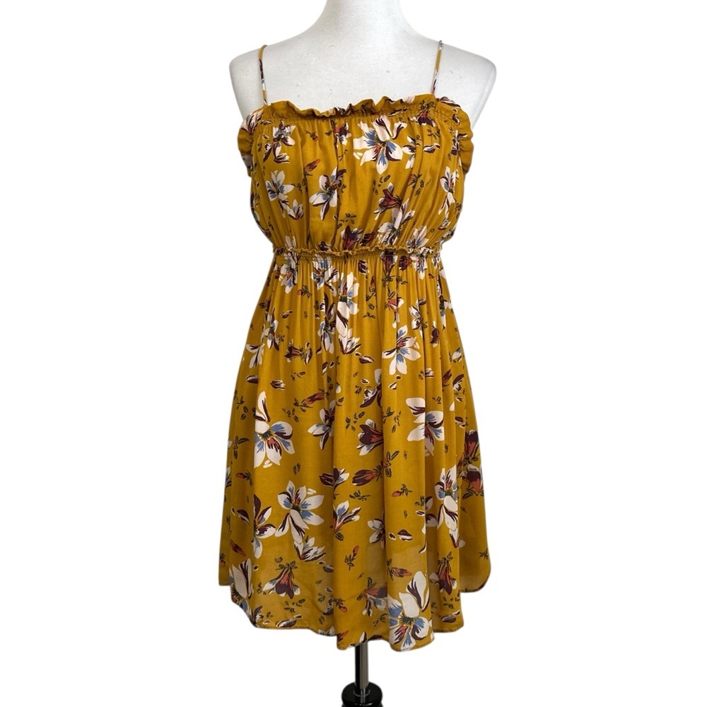 Intimately Free People Womens Jolene Floral Tank Dress Sz Medium Yellow - Picture 4 of 11